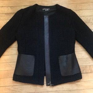 Vince wool blend moto jacket